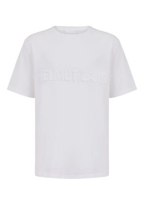 Helmut Lang embossed-logo cotton T-shirt - White
