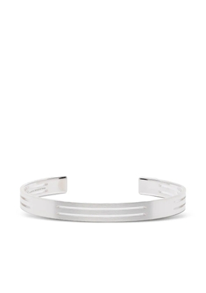 Le Gramme Punched brushed bracelet - Silver