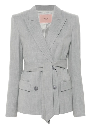 TWINSET belted blazer - Grey
