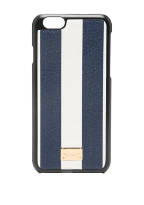 Dolce & Gabbana striped iPhone 6 case - Blue