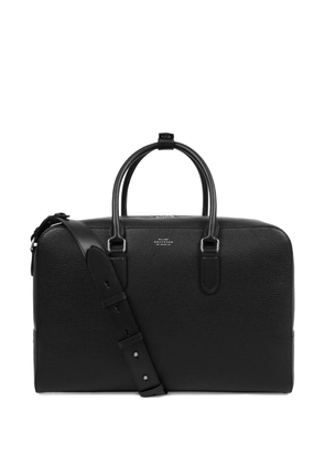 Smythson leather travel bag - Black