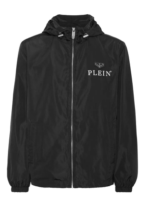 Philipp Plein zip-up hooded jacket - Black
