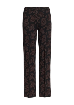 High Sport floral-pattern trousers - Black