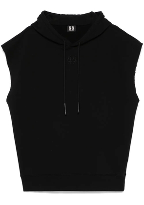 44 LABEL GROUP sleeveless hoodie - Black