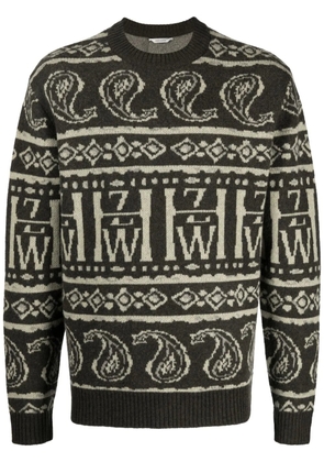 Holzweiler Dery intarsia-knit jumper - Green