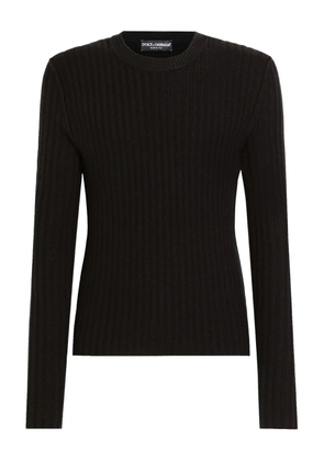 Dolce & Gabbana ribbed wool sweater - Black