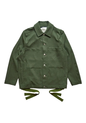 Song For The Mute patch-pocket tie-fastening jacket - Green