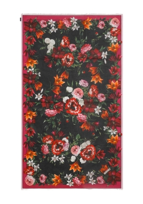 Dolce & Gabbana floral-print beach towel - Red