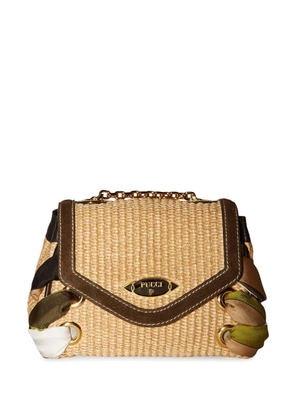 PUCCI Tressage logo-plaque bag - Neutrals