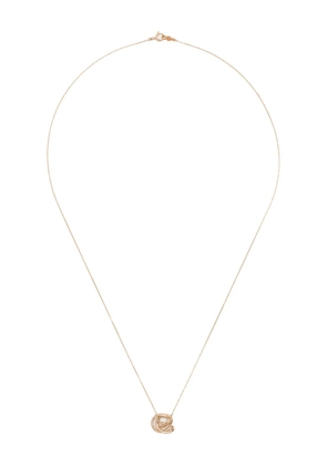 Charlotte Chesnais 18K yellow gold Letter E diamond necklace