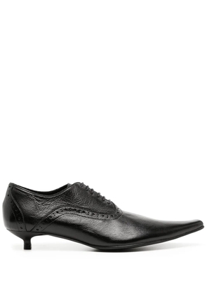 Comme Des Garçons 30mm kitten-heel brogues - Black