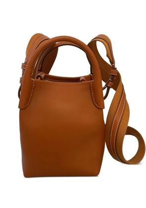 Loro Piana top-handle leather tote bag - Brown