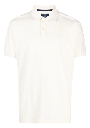 Hackett logo-embroidered cotton polo shirt - Neutrals