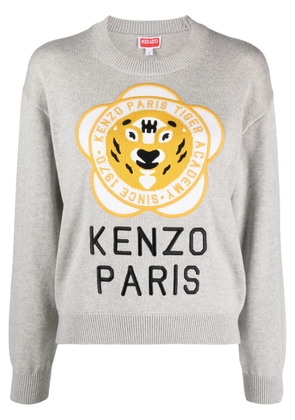 Kenzo Tiger Academy wool-blend jumper - Grey