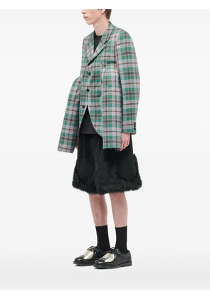 Comme des Garçons Homme Plus plaid blazer - Green