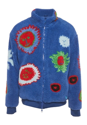 Louis Vuitton Pre-Owned fleece zip-up jacket - Blue