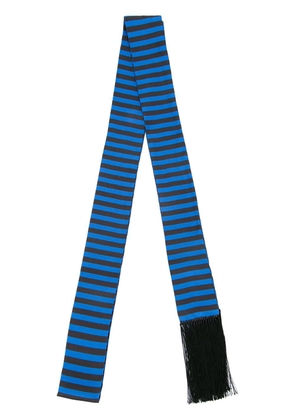 Haider Ackermann striped skinny scarf - Black