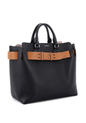 Burberry Pre-Owned Belt Leather Medium tote bag - Black