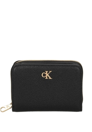 Calvin Klein zip logo wallet - Black