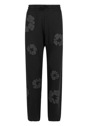 Denim Tears Cotton Wreath-print track pants - Black