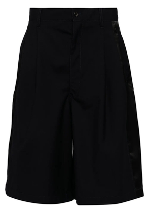 Comme Des Garçons Shirt pleat detailing shorts - Blue