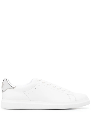 Tory Burch rear logo-plaque detail sneakers - White
