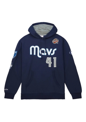 Mitchell & Ness NBA Dallas Mavericks 2023 Dirk Nowitzki fleece hoodie - Blue