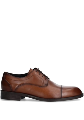 BOSS leather Oxford shoes - Brown