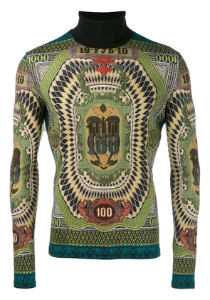 Jean Paul Gaultier Pre-Owned 1994 roll neck 100 dollar sweater - Multicolour