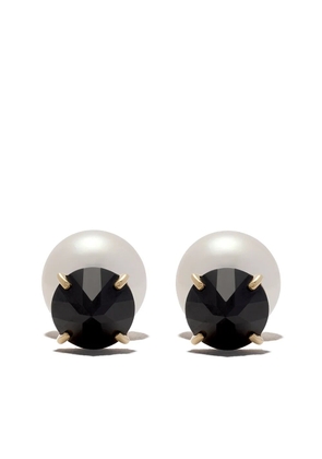 TASAKI 18kt yellow gold Collection Line Refined Rebellion black spinel earrings