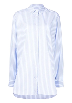 Macgraw Critic striped oversized shirt - Blue