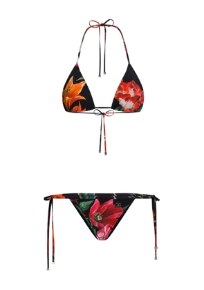 Dolce & Gabbana floral-print bikini set - Black