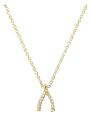 Jennifer Meyer 18kt yellow gold Wishbone Diamond necklace