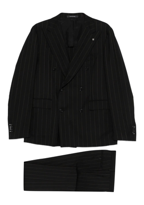 Tagliatore pinstripe suit - Black