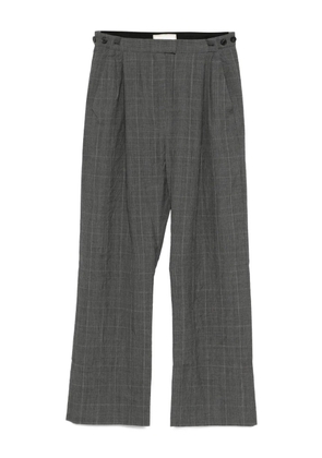 LITKOVSKA pleated checked trousers - Grey