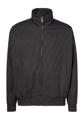 FENDI zip FF-motif bomber jacket - Black
