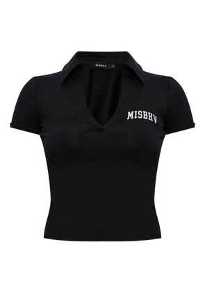 MISBHV V-neck logo top - Black