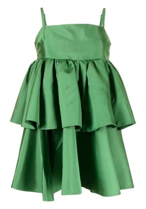 Macgraw Conversation tiered mini dress - Green
