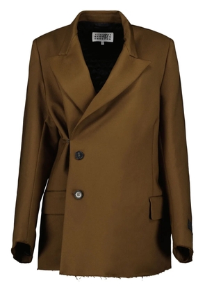 MM6 Maison Margiela notched-lapels blazer - Green