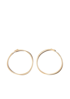 Anita Ko 18kt yellow gold Twisted hoop earrings