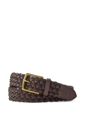 Polo Ralph Lauren woven leather belt - Brown