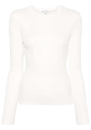 Reformation Davy ribbed-knit long-sleeve T-shirt - White