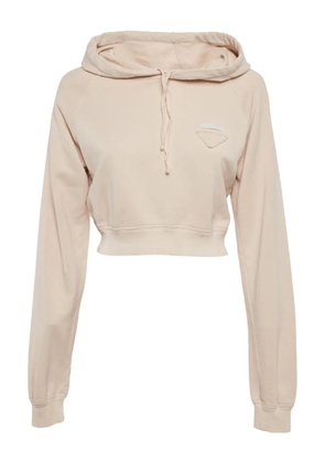 Prada Pre-Owned cotton cropped hoodie - Pink