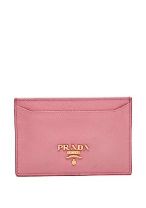 Prada Pre-Owned logo-lettering cardholder - Pink