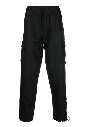 Maharishi tapered drawstring cargo trousers - Black
