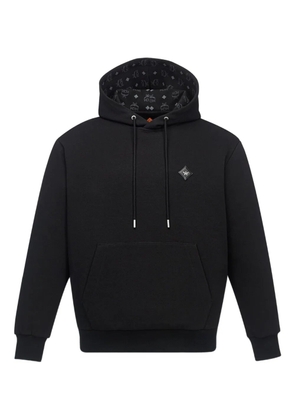 MCM Essential Ponte logo-patch hoodie - Black