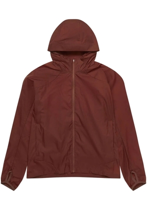 Post Archive Faction hooded lightweight jacket - Brown