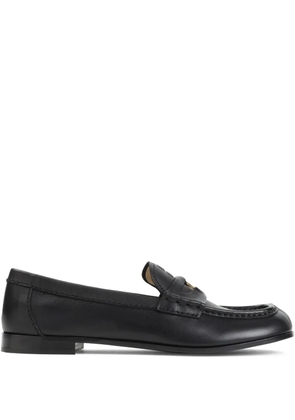 Miu Miu coin-detail loafers - Black