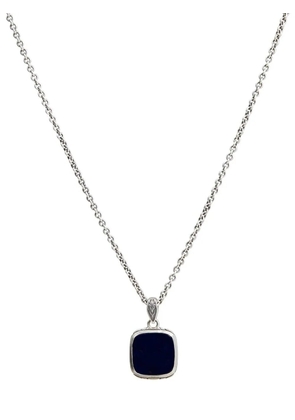 John Varvatos black onyx pendant necklace - Silver