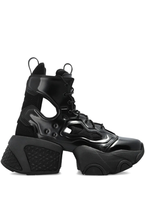 Noir Kei Ninomiya x Comme des Garçons cut-out platform sneakers - Black